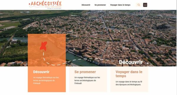 agglo hérault méditerranée service archéologie ateliers UX application mobile test patrimoine valorisé site