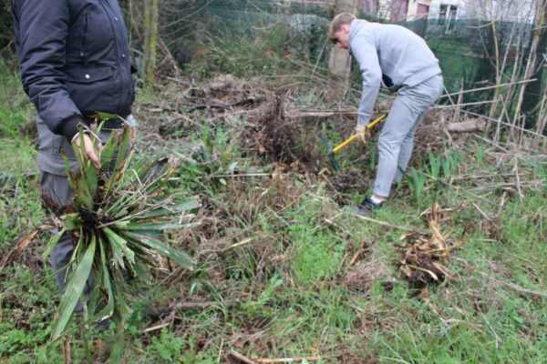 Agglo Hérault Méditerranée chantier nature pédagogique lycée condamine Pézenas biodiversité travaux partenariat