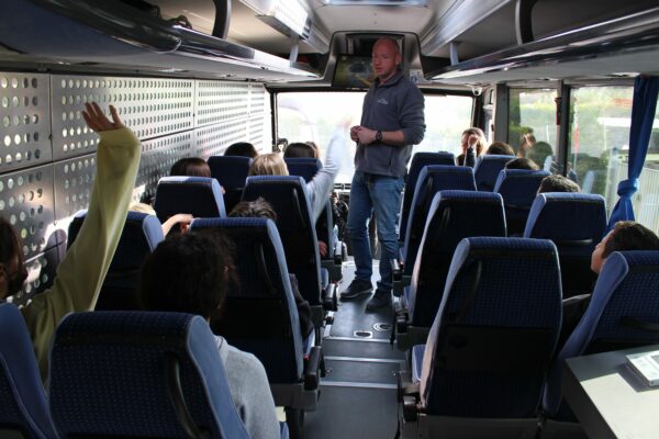 Agglo Hérault Méditerranée transports scolaires keolis cap bus intervention milieu scolaire collège voltaire florensac