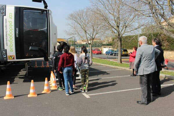 Agglo Hérault Méditerranée transports scolaires keolis cap bus intervention milieu scolaire collège voltaire florensac