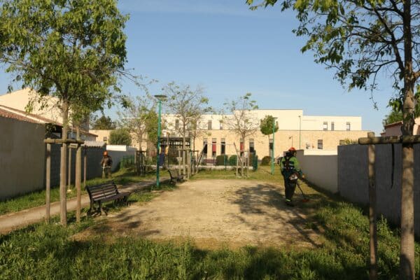 Agglo Hérault Méditerranée espaces verts taille entretien lotissement les hauts de Pinet