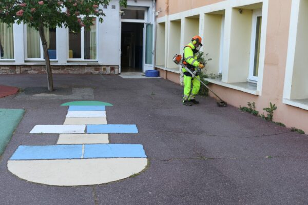 Agglo Hérault Méditerranée espaces verts taille entretien école interventions pézenas