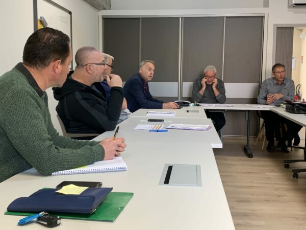 Agglo Hérault Méditerranée visite jean augé vice président espaces verts propreté voirie cadre de vie ateliers techniques saint thibery réunion échanges