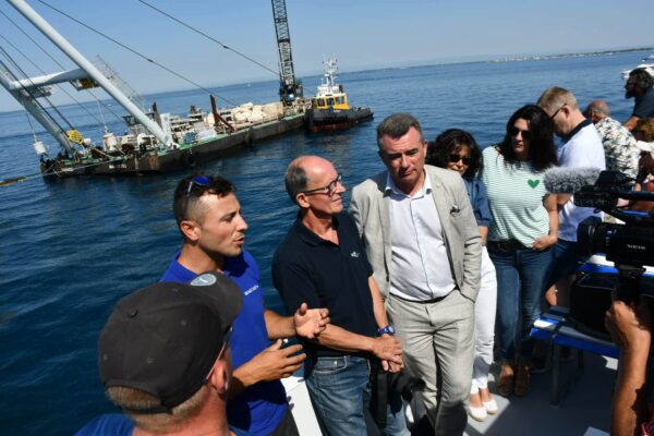 agglo hérault méditerranée visite chantier immersion cap d'agde récif innovant artificiels 3D béton seaboost