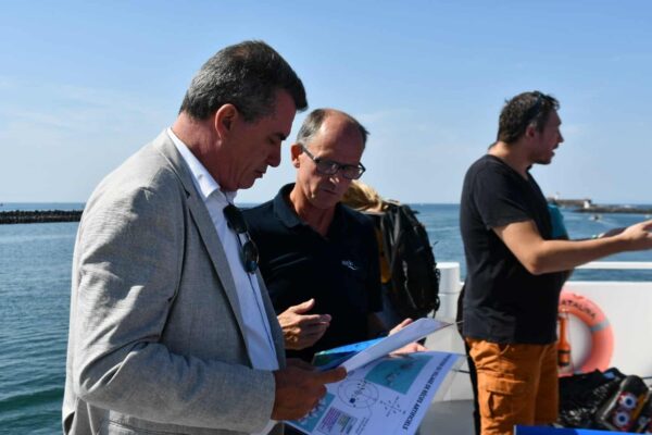 agglo hérault méditerranée visite chantier immersion cap d'agde récif innovant artificiels 3D béton seaboost