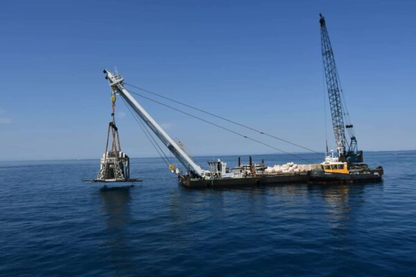 agglo hérault méditerranée visite chantier immersion cap d'agde récif innovant artificiels 3D béton seaboost