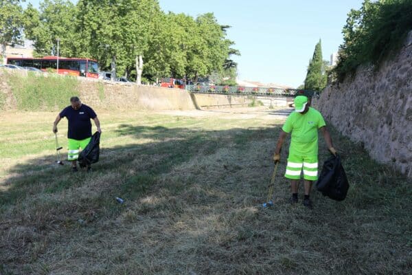 agglo hérault méditerranée gemapi entretien digue ruisseau la peyne pézenas