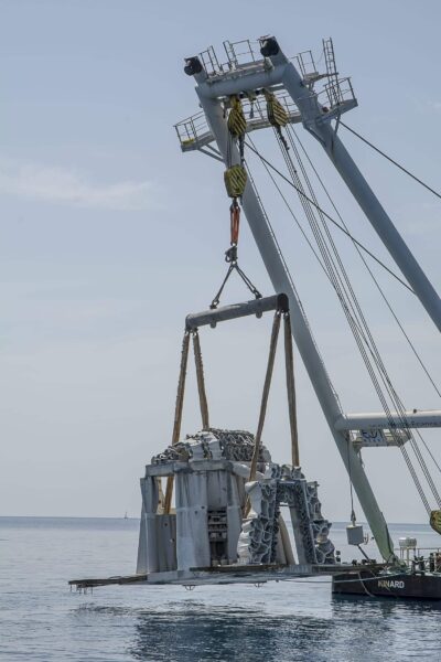 agglo hérault méditerranée visite chantier immersion cap d'agde récif innovant artificiels 3D béton seaboost