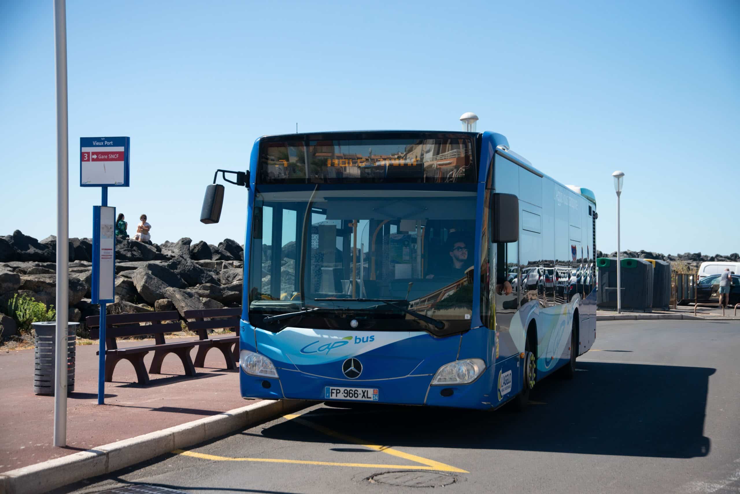 agglo hérault méditerranée cap bus réseau de transports en commun saison été campagne affichage