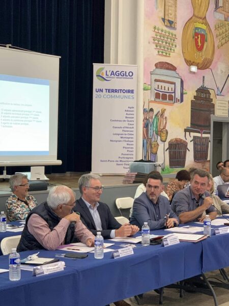 Agglo Hérault Méditerranée conseil communautaire bessan débat questions délibérations vote