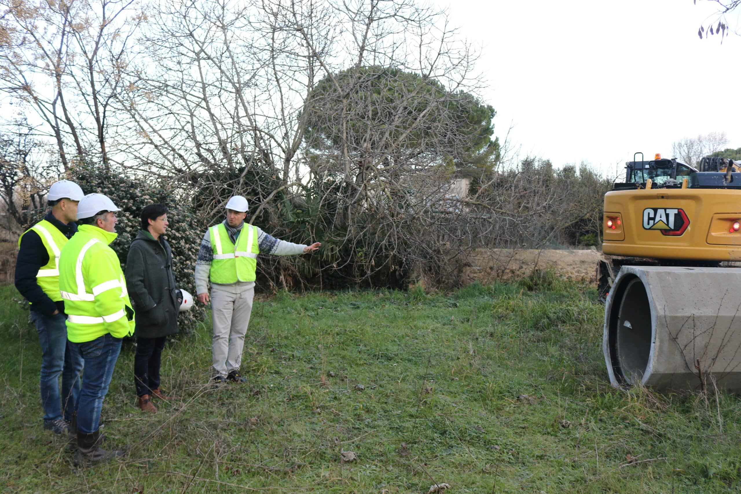 agglo hérault méditerranée travaux chantier visite pézenas eau et assainissement