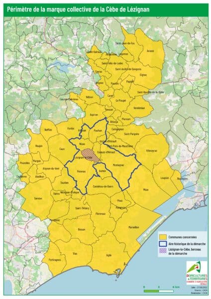 agglomération Hérault Méditerranée agriculture lézignan la cèbe marque oignon