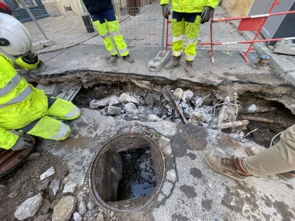 agglo hérault méditerranée chantier eau et assainissement caux pézenas saint thibery réseaux